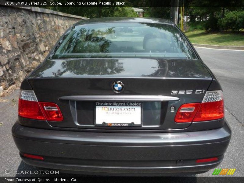 Sparkling Graphite Metallic / Black 2006 BMW 3 Series 325i Coupe