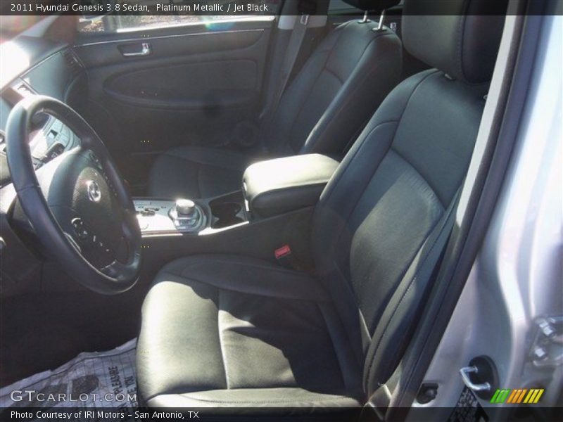Platinum Metallic / Jet Black 2011 Hyundai Genesis 3.8 Sedan