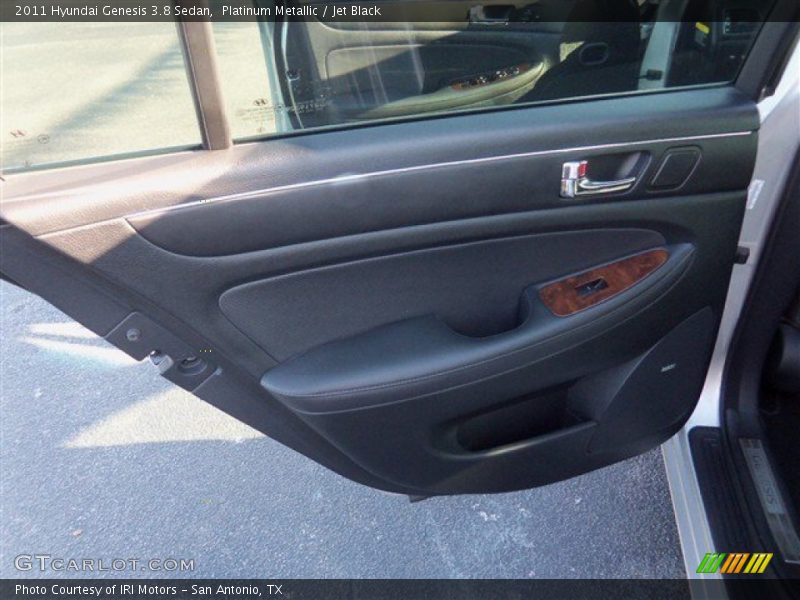 Platinum Metallic / Jet Black 2011 Hyundai Genesis 3.8 Sedan