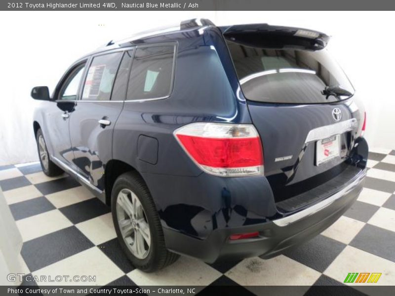 Nautical Blue Metallic / Ash 2012 Toyota Highlander Limited 4WD