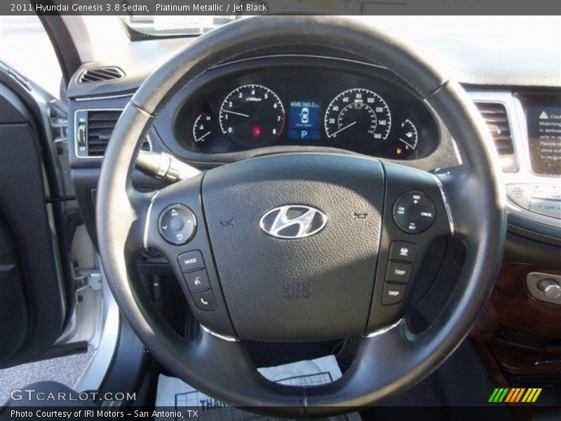 Platinum Metallic / Jet Black 2011 Hyundai Genesis 3.8 Sedan