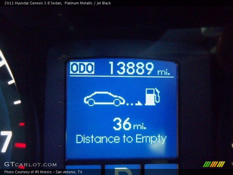 Platinum Metallic / Jet Black 2011 Hyundai Genesis 3.8 Sedan