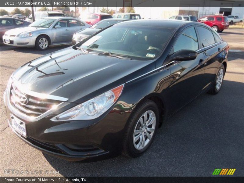 Midnight Black / Gray 2011 Hyundai Sonata GLS