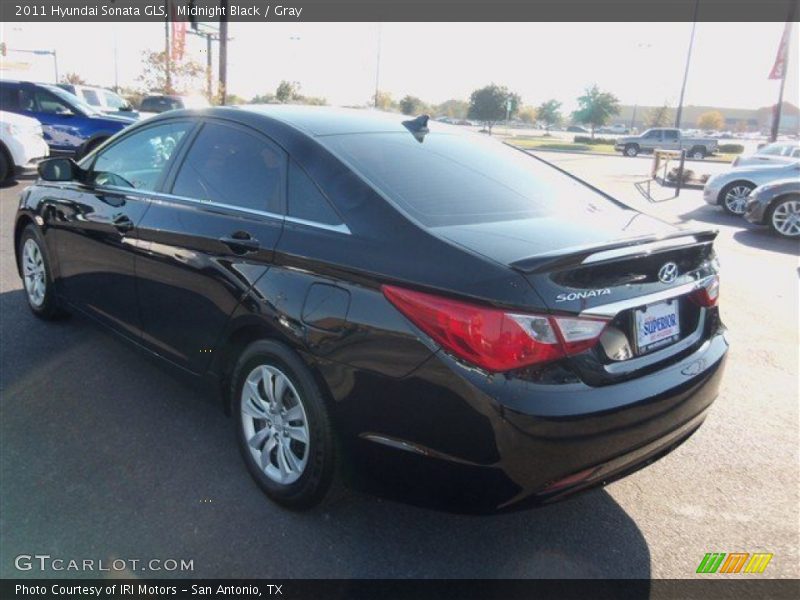 Midnight Black / Gray 2011 Hyundai Sonata GLS