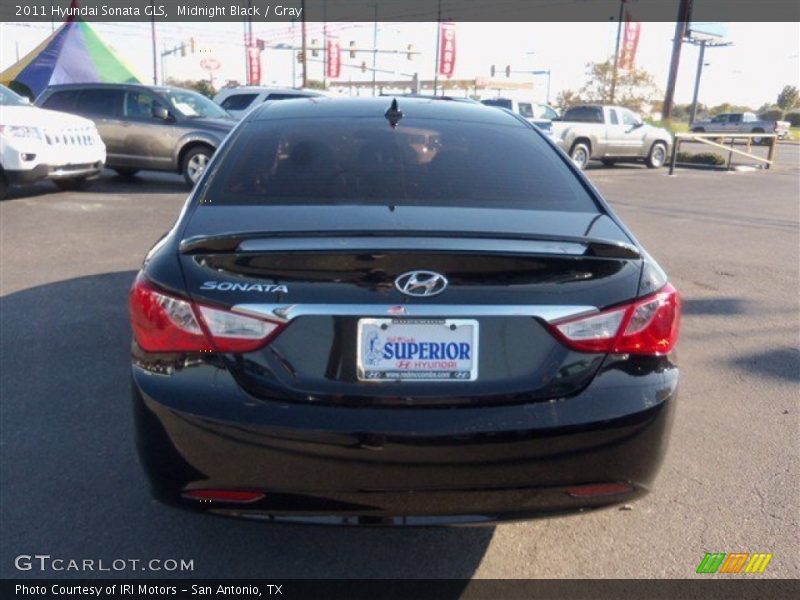 Midnight Black / Gray 2011 Hyundai Sonata GLS