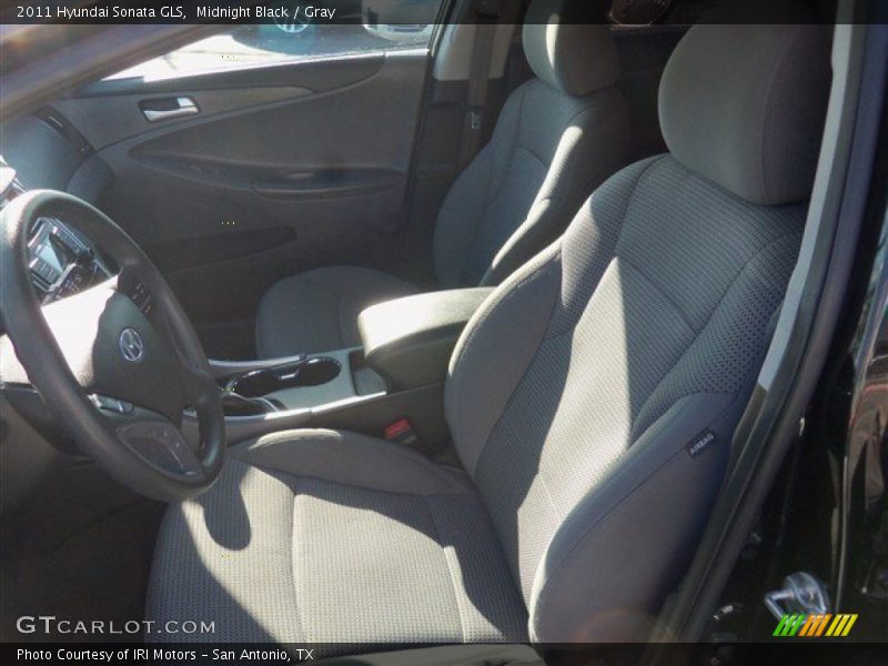 Midnight Black / Gray 2011 Hyundai Sonata GLS