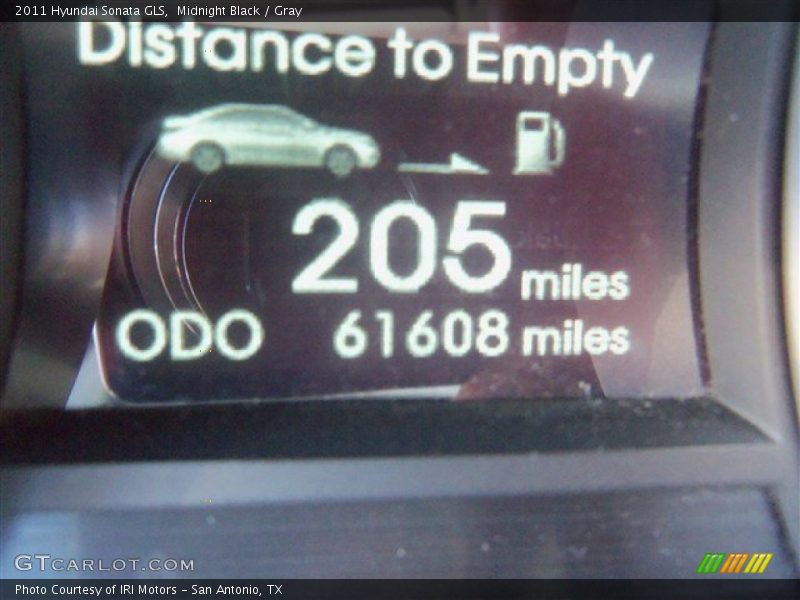Midnight Black / Gray 2011 Hyundai Sonata GLS