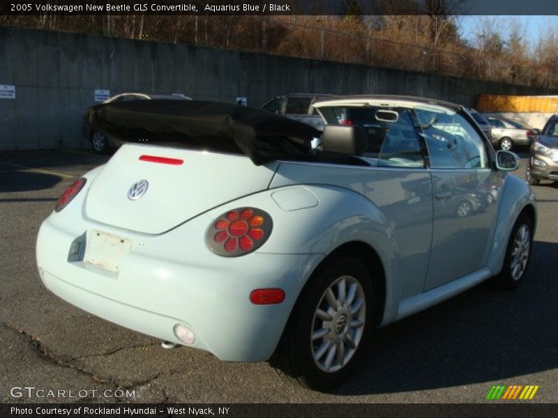 Aquarius Blue / Black 2005 Volkswagen New Beetle GLS Convertible