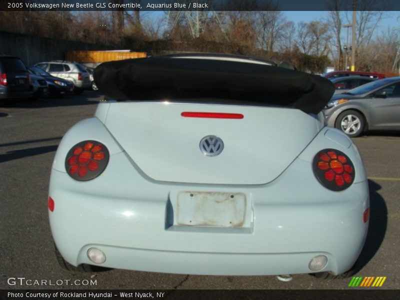 Aquarius Blue / Black 2005 Volkswagen New Beetle GLS Convertible