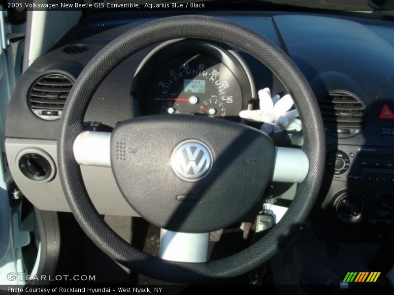 Aquarius Blue / Black 2005 Volkswagen New Beetle GLS Convertible