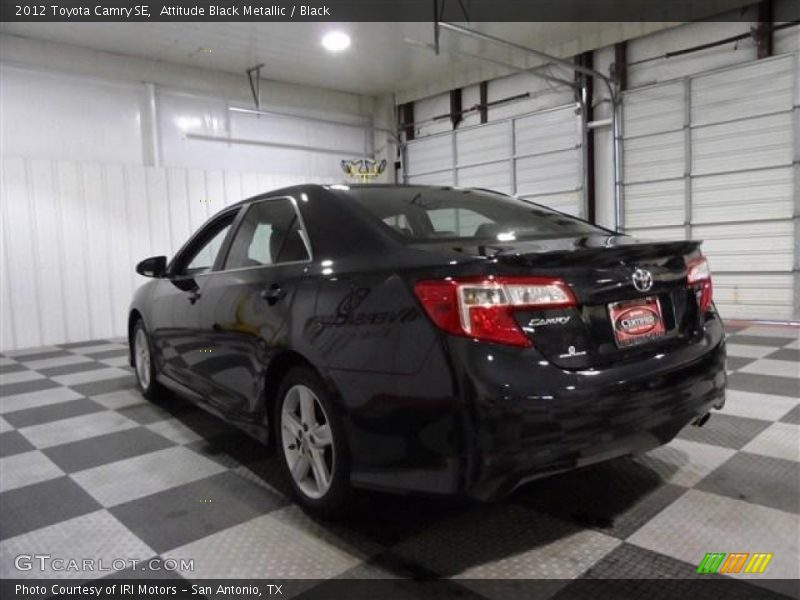 Attitude Black Metallic / Black 2012 Toyota Camry SE