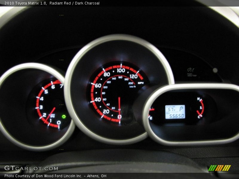 Radiant Red / Dark Charcoal 2010 Toyota Matrix 1.8