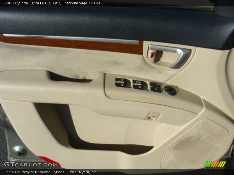 Platinum Sage / Beige 2008 Hyundai Santa Fe GLS 4WD