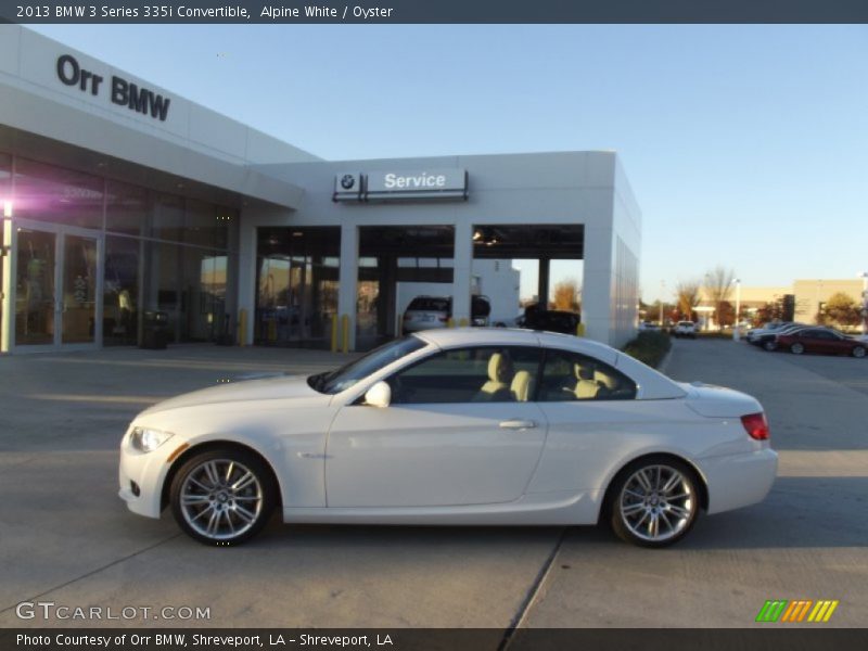 Alpine White / Oyster 2013 BMW 3 Series 335i Convertible