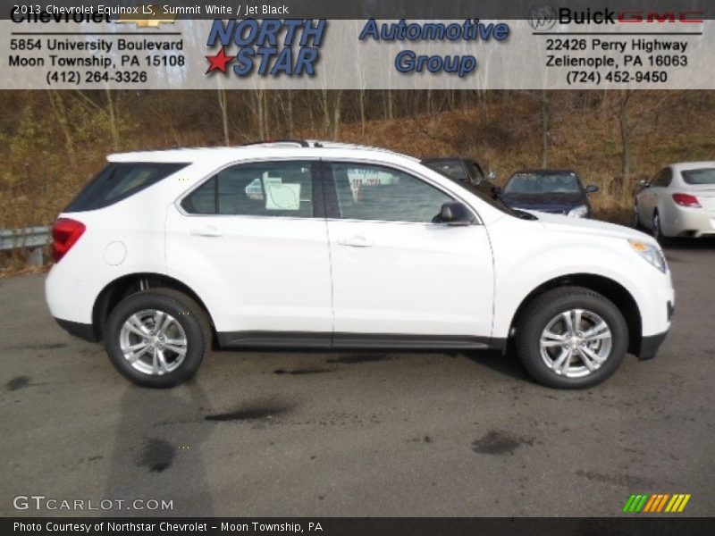 Summit White / Jet Black 2013 Chevrolet Equinox LS