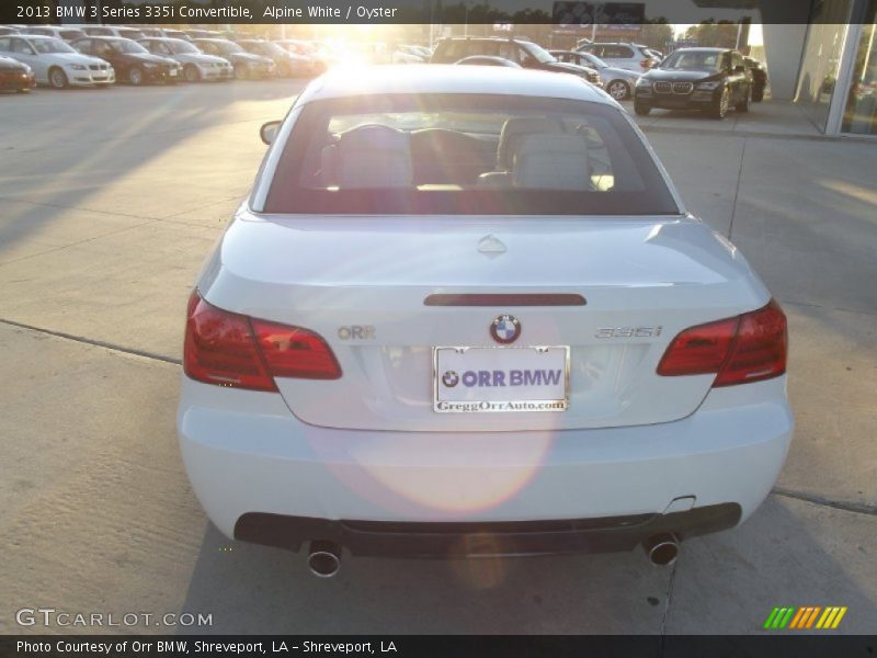 Alpine White / Oyster 2013 BMW 3 Series 335i Convertible