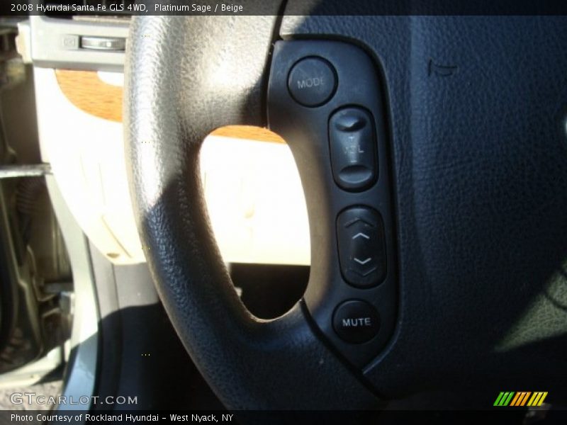 Platinum Sage / Beige 2008 Hyundai Santa Fe GLS 4WD