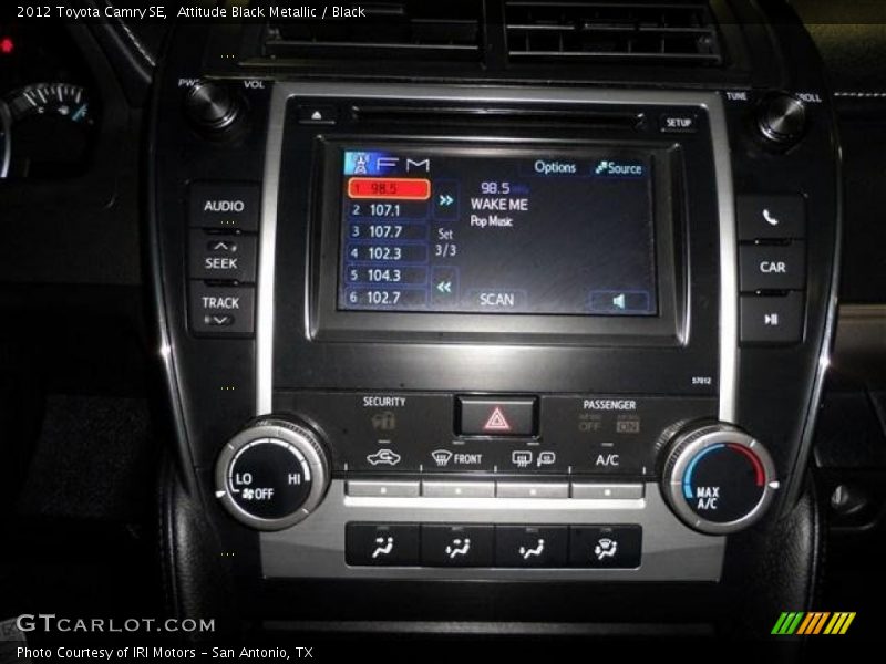 Attitude Black Metallic / Black 2012 Toyota Camry SE
