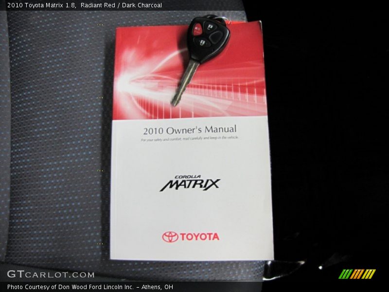 Radiant Red / Dark Charcoal 2010 Toyota Matrix 1.8