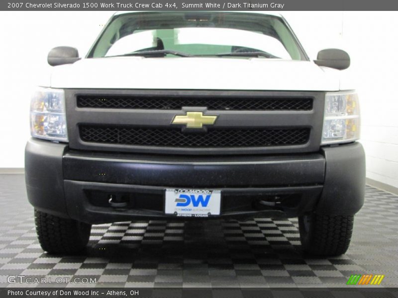 Summit White / Dark Titanium Gray 2007 Chevrolet Silverado 1500 Work Truck Crew Cab 4x4