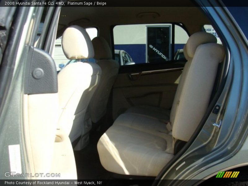 Platinum Sage / Beige 2008 Hyundai Santa Fe GLS 4WD