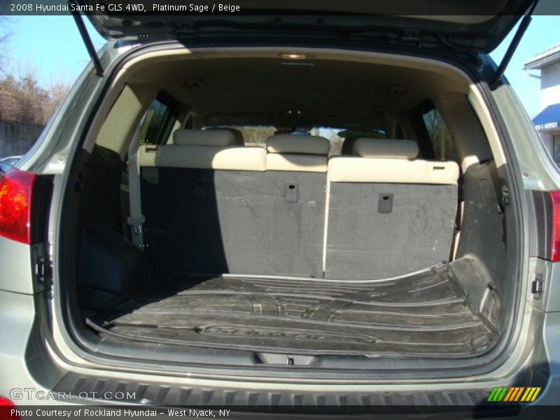 Platinum Sage / Beige 2008 Hyundai Santa Fe GLS 4WD
