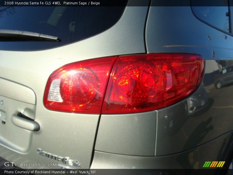 Platinum Sage / Beige 2008 Hyundai Santa Fe GLS 4WD