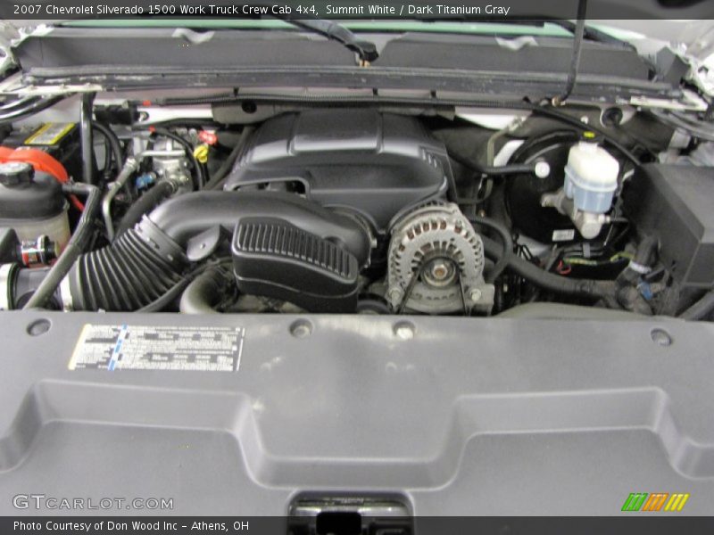  2007 Silverado 1500 Work Truck Crew Cab 4x4 Engine - 5.3 Liter OHV 16-Valve Vortec V8