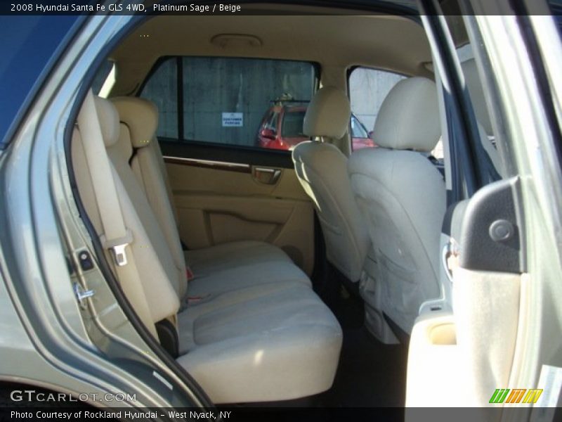Platinum Sage / Beige 2008 Hyundai Santa Fe GLS 4WD