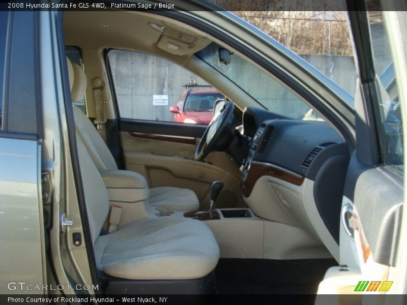 Platinum Sage / Beige 2008 Hyundai Santa Fe GLS 4WD