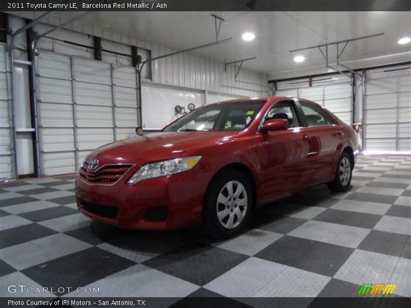 Barcelona Red Metallic / Ash 2011 Toyota Camry LE