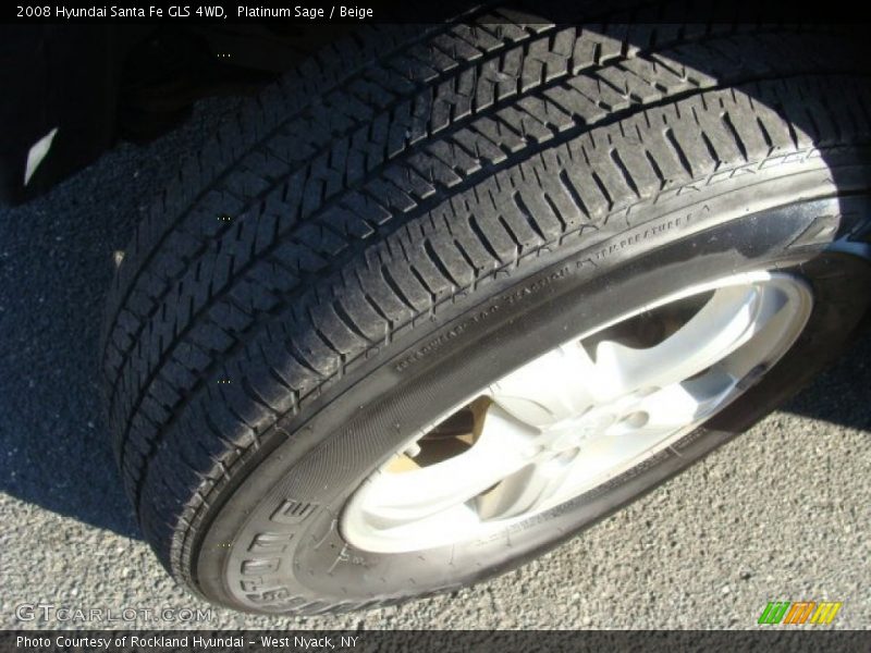 Platinum Sage / Beige 2008 Hyundai Santa Fe GLS 4WD