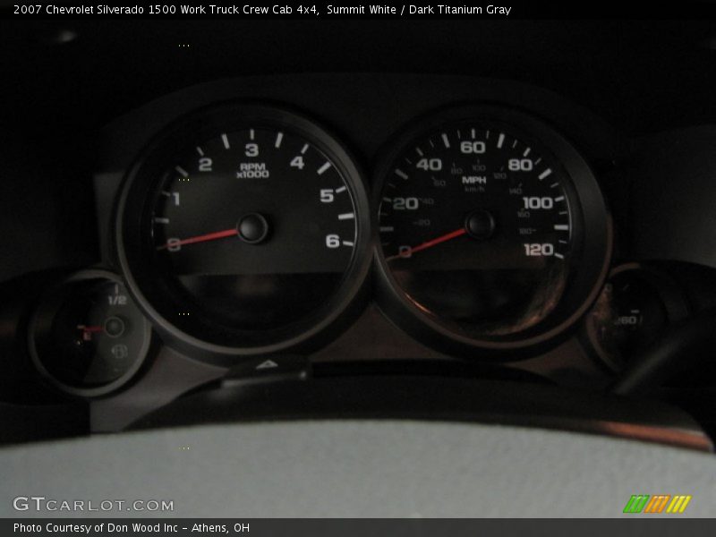 Summit White / Dark Titanium Gray 2007 Chevrolet Silverado 1500 Work Truck Crew Cab 4x4