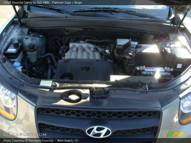 Platinum Sage / Beige 2008 Hyundai Santa Fe GLS 4WD