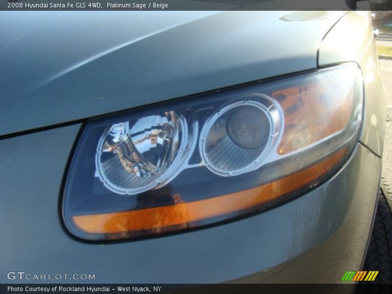 Platinum Sage / Beige 2008 Hyundai Santa Fe GLS 4WD