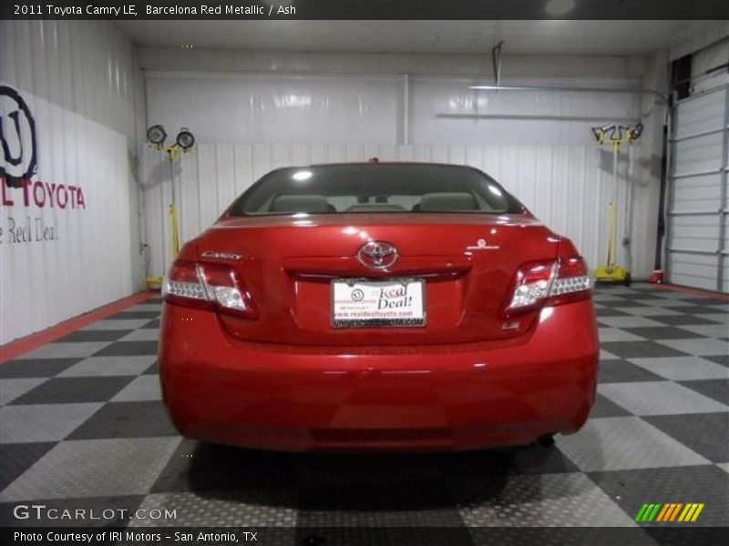 Barcelona Red Metallic / Ash 2011 Toyota Camry LE