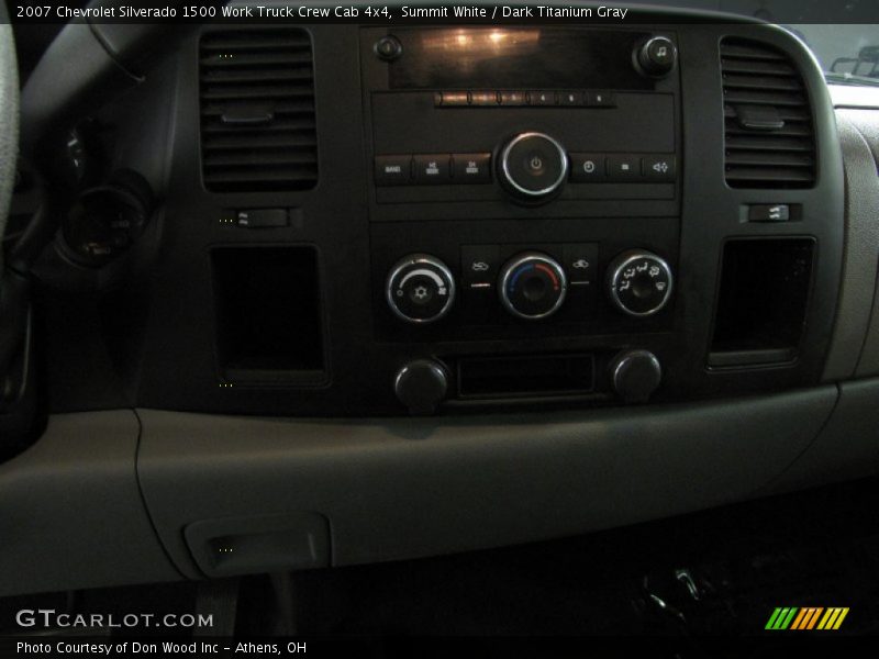 Summit White / Dark Titanium Gray 2007 Chevrolet Silverado 1500 Work Truck Crew Cab 4x4