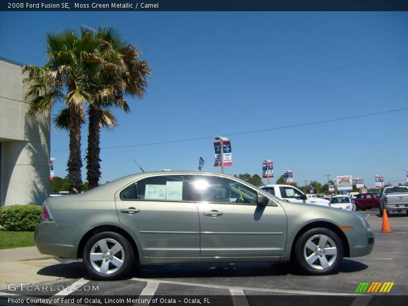 Moss Green Metallic / Camel 2008 Ford Fusion SE