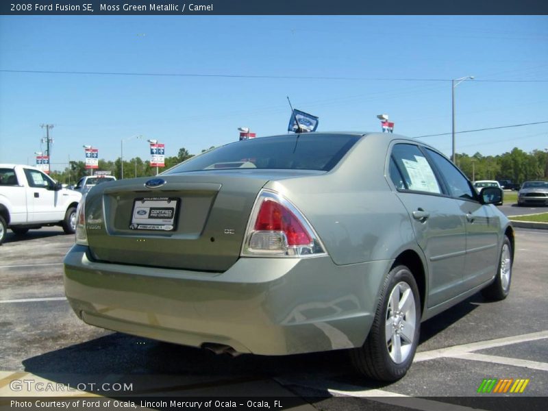 Moss Green Metallic / Camel 2008 Ford Fusion SE
