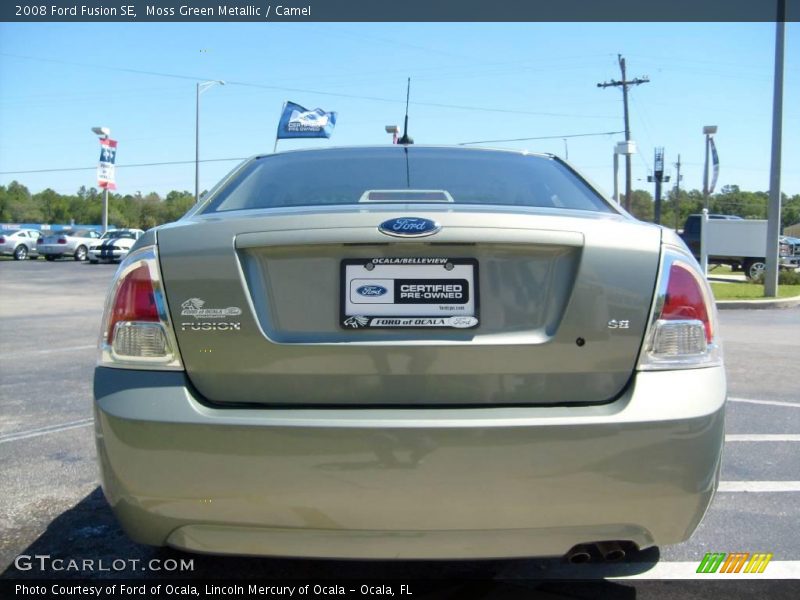 Moss Green Metallic / Camel 2008 Ford Fusion SE