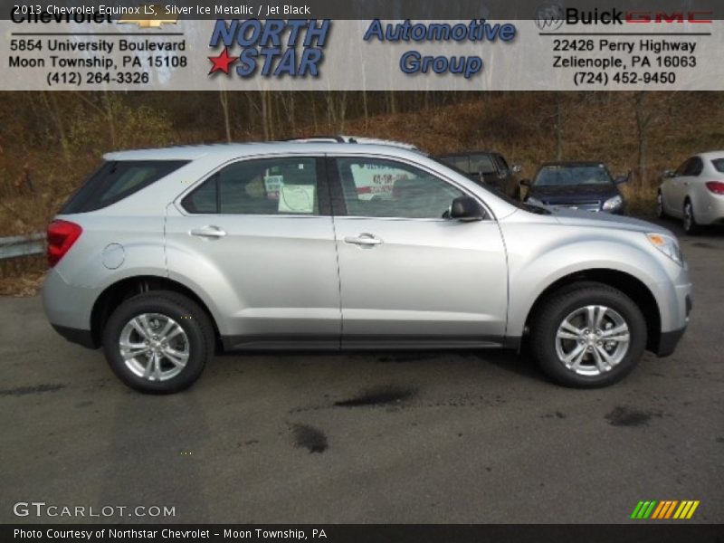 Silver Ice Metallic / Jet Black 2013 Chevrolet Equinox LS