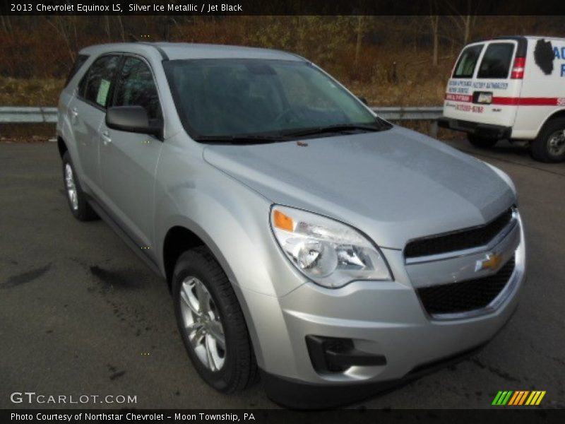 Silver Ice Metallic / Jet Black 2013 Chevrolet Equinox LS