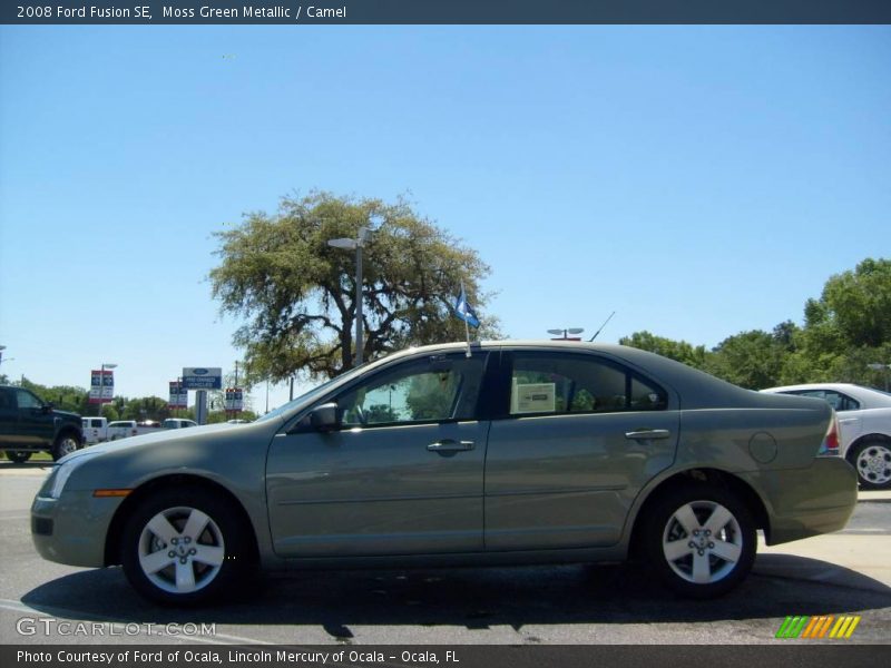 Moss Green Metallic / Camel 2008 Ford Fusion SE