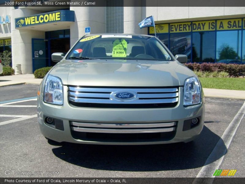 Moss Green Metallic / Camel 2008 Ford Fusion SE
