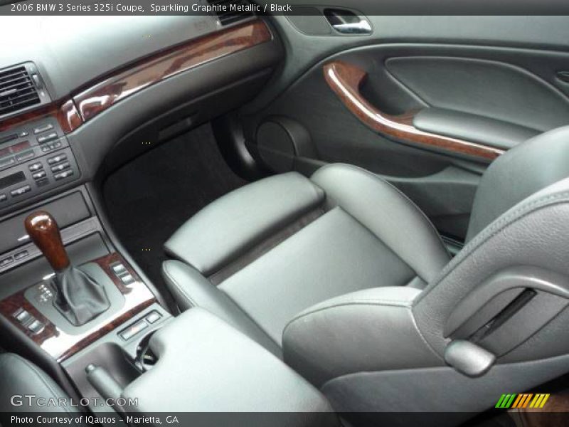 Sparkling Graphite Metallic / Black 2006 BMW 3 Series 325i Coupe