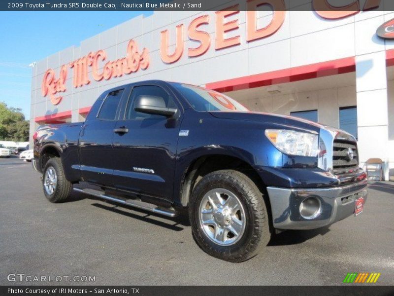 Nautical Blue Metallic / Sand 2009 Toyota Tundra SR5 Double Cab