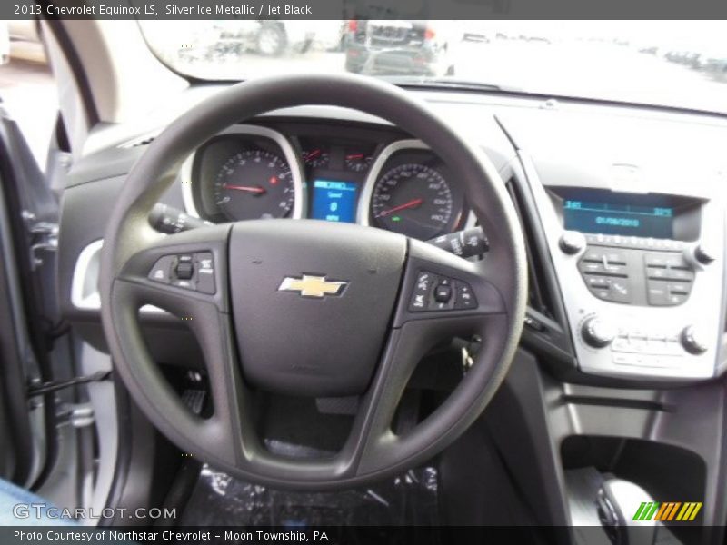 Silver Ice Metallic / Jet Black 2013 Chevrolet Equinox LS