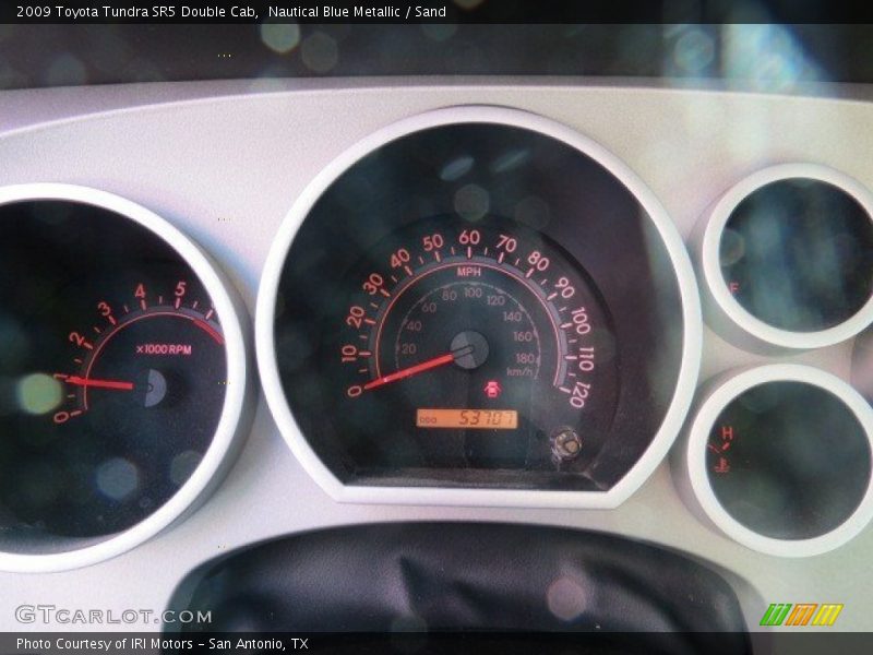 Nautical Blue Metallic / Sand 2009 Toyota Tundra SR5 Double Cab