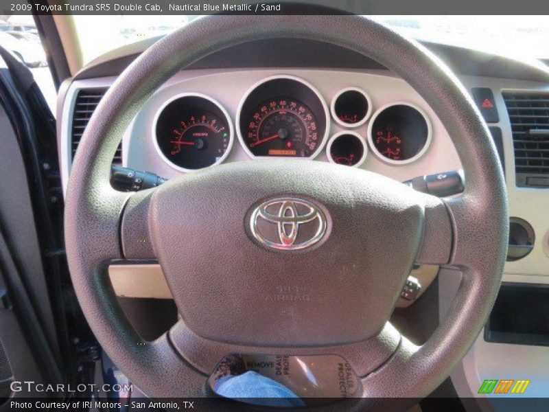 Nautical Blue Metallic / Sand 2009 Toyota Tundra SR5 Double Cab