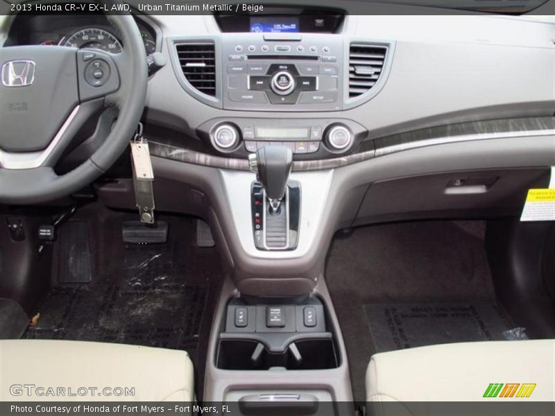 Urban Titanium Metallic / Beige 2013 Honda CR-V EX-L AWD